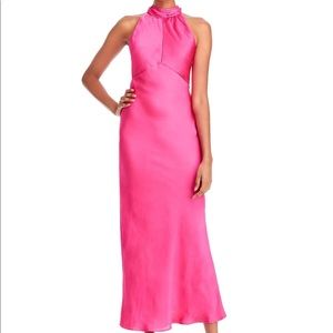 Bardot Pink Halter Maxi Dress